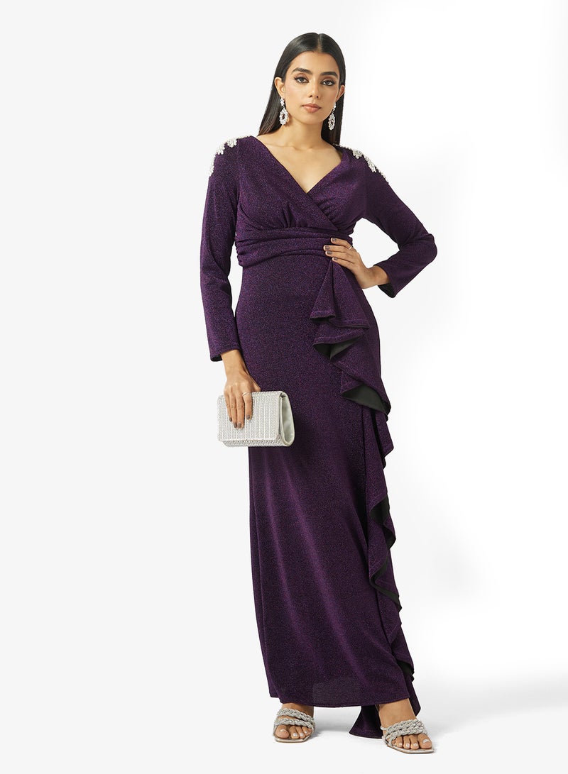 Khizana Ruffled Detail Dress - Image 4